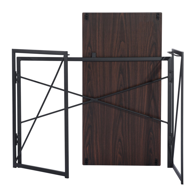 Bureau Kaelin, Noyer / Noir, H 29,7 po x l 39,4 po x P 19,7 po