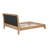Premium Pine Wood Queen Bed Frame,Queen Size Bed Frame With Headboard Included,Mid Century Modern Bed,Natural&Green Color-1999844339-1999844337
