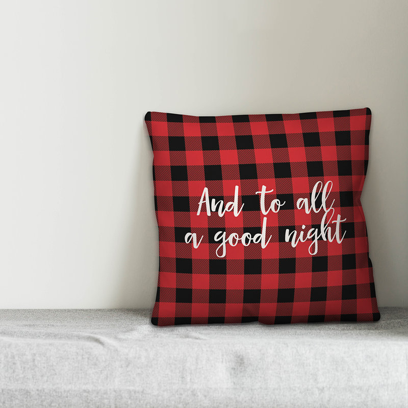 Coussin and and to all a Good Night in Buffalo, Coussin décoratif