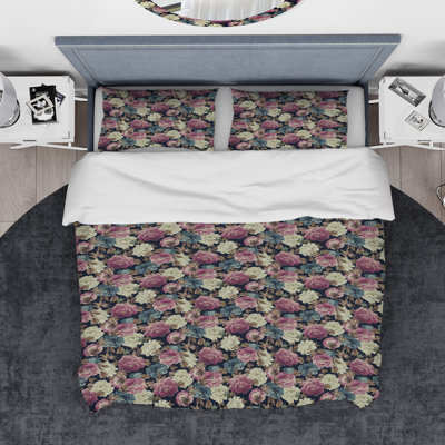 Ensemble de housse de couette designart pivoines