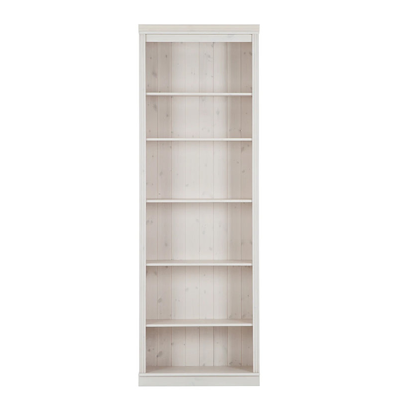Mallouk 223cm H x 74cm W Standard Bookcase, White