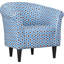 Fauteuil demi-tonneau en polyester l 77,47 cm Liam