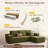 Boneless 106" Cloud Upholstered Sectional Couch With L-shape Chaise Modern Modular Sofa For Living Room Bedroom-448955174-448955172