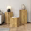 Ensemble de tables d'appoint style rétro naturel-250991414