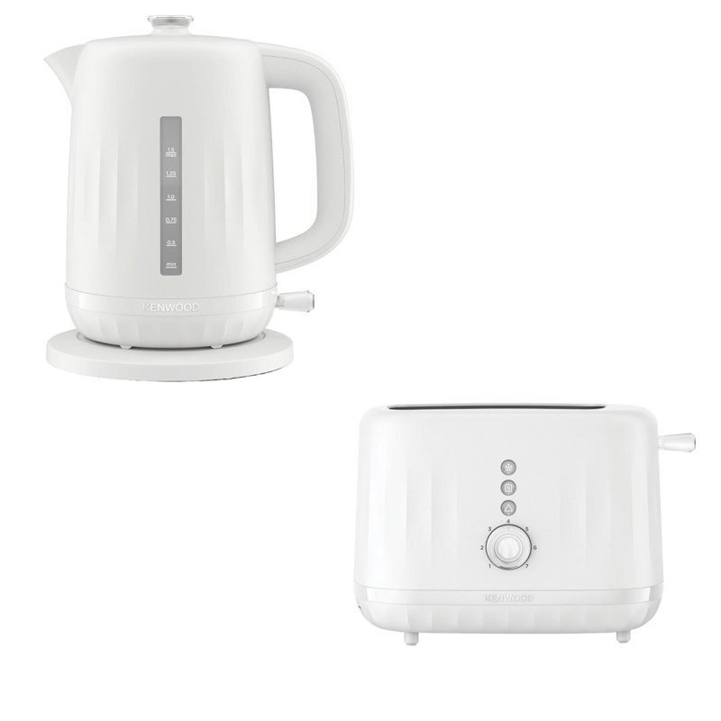 Kenwood Ripple 1.5L Stainless Steel Electric Tea Kettle, White