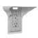 Wall Outlet Shelf - Space Saving With Cable Channel For Cords - Bathroom & Counter Top Socket Plug Shelf