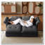 Canapé-lit convertible de 81,5 pouces avec structure en bois massif et tissu chenille doux-133406479