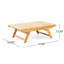 Table basse d'extérieur en bois d'acacia - Design à lattes ouvertes, naturel et durable