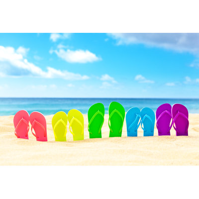 Vacation On The Beach by YinYang - No Frame Print on Canvas