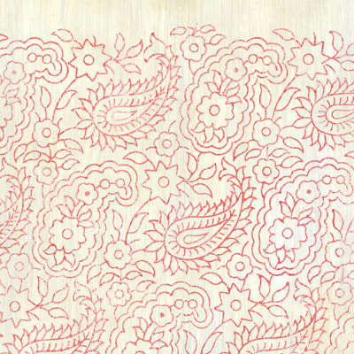 Motifs patinés en rouge X