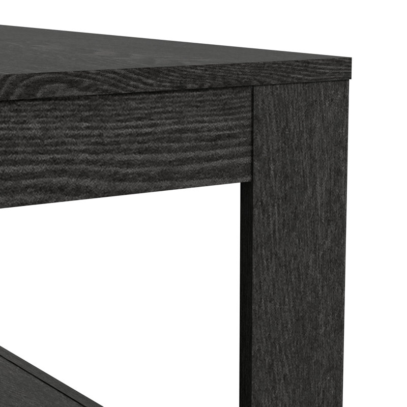 Allysyn Contemporary 31.5" Square Coffee Table, Gray Wood
