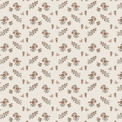 Ditsy Floral Natural OGA Sample