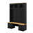 4-In-1 Hall Tree With Wood Grain Bench And Top, Coat Rack With Hooks And Shell Handles, Mudroom Bench With Adjustable Shelves-273139784