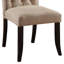 Chaise d’appoint en lin à expresso Firkins