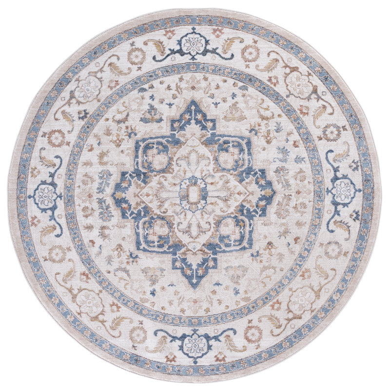 Ellwood 212 Performance Oriental Rug, Round 6'5"