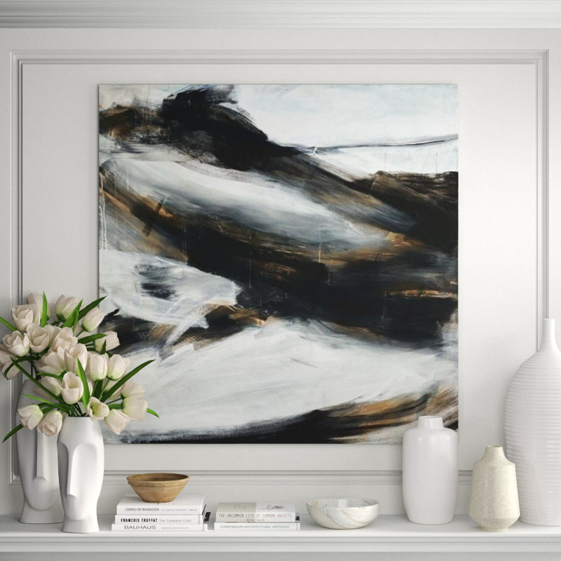 Tracing The Night Painting by Samuel Kane, Glass Coat, 47" H x 47" W x 1.5" D