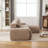 Boneless 104" W 4 - Piece Compression Upholstered Foam-filled Modular Sectional Sofa-1281230765