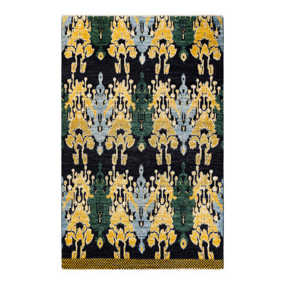 Contemporary One-of-a-Kind 6' 0" x 9' 3" Hand Knotted Area Rug