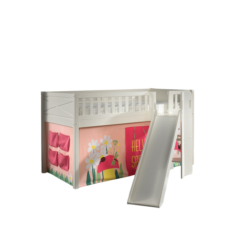 European Single (90 X 200 Cm) Mid Sleepers with Built-in Ladder Included, Basic