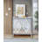 Karrol Wood Storage Cabinet with Mirror Trim And Diamond Shape Design Spliced Combination-1282937468