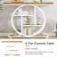 105 Cm Console Table with Storage Shelves-509016617-509016616