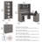 Shelonda 4 Piece Computer Desk Office Set-1854894895
