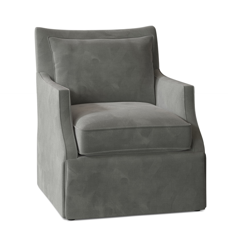 Holly Upholstered Armchair, Pewter (9953 65), Swivel