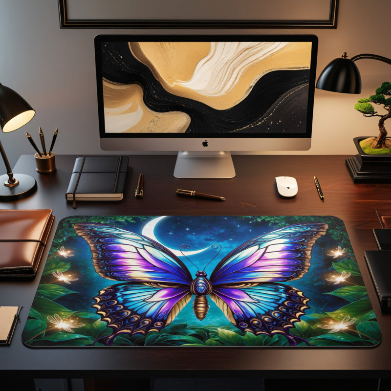 Polyester Desk Pad, 14.4x12.1