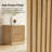 Kaybri Emmanuel Modern 30''H Fluted File Cabinet Oak Veneer 2-Drawer Independent Locking-1535097757