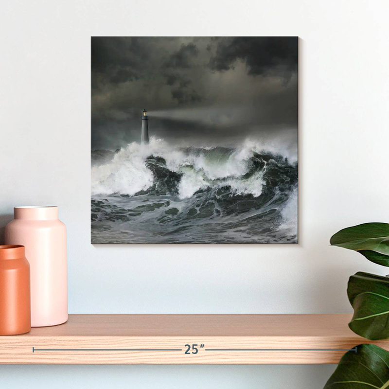 Phare d'Alvord Turbulent Seas, H 16 po x l 16 po