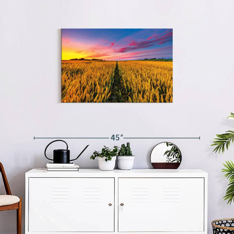Harnek Wheat Field Path, 20" H x 30" W