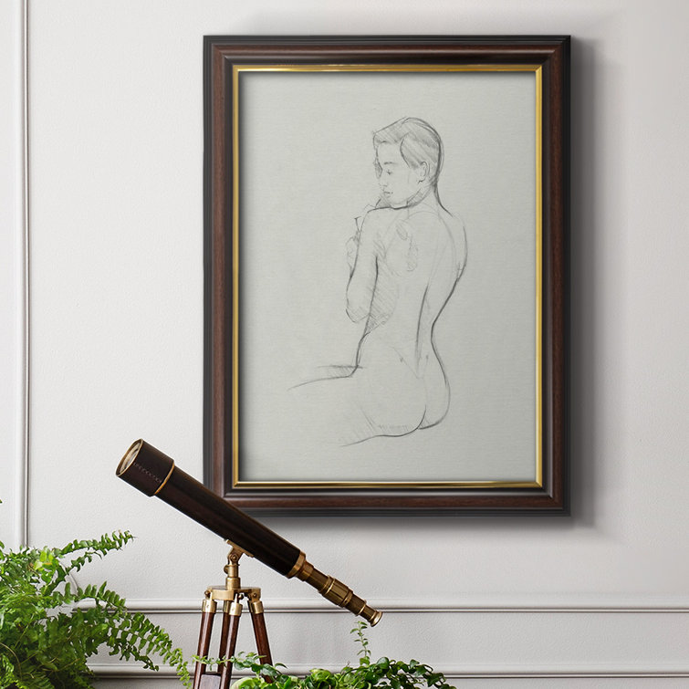 Nude Contour Sketch II' by Paul Cezanne - Picture Frame Painting Print