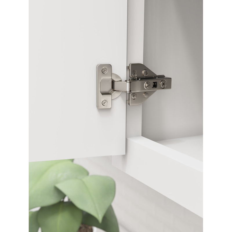 Nickel Soft Close Euro Concealed Cabinet Hinge Pair
