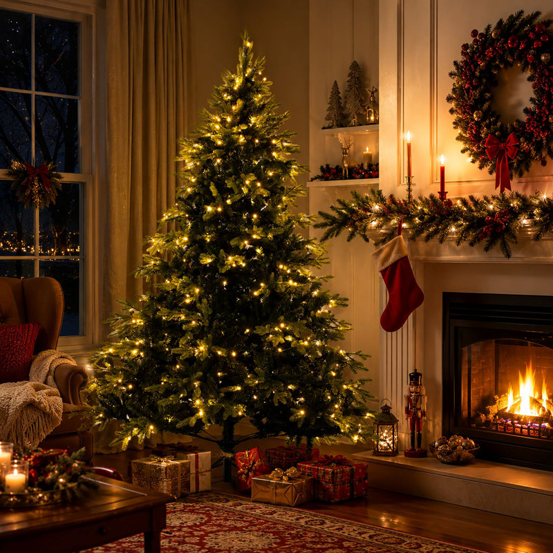 Lighted Christmas Tree, 7FT/210cm