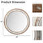 Miroir rond mural