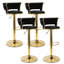 Tabouret tournant en velours-2004016710