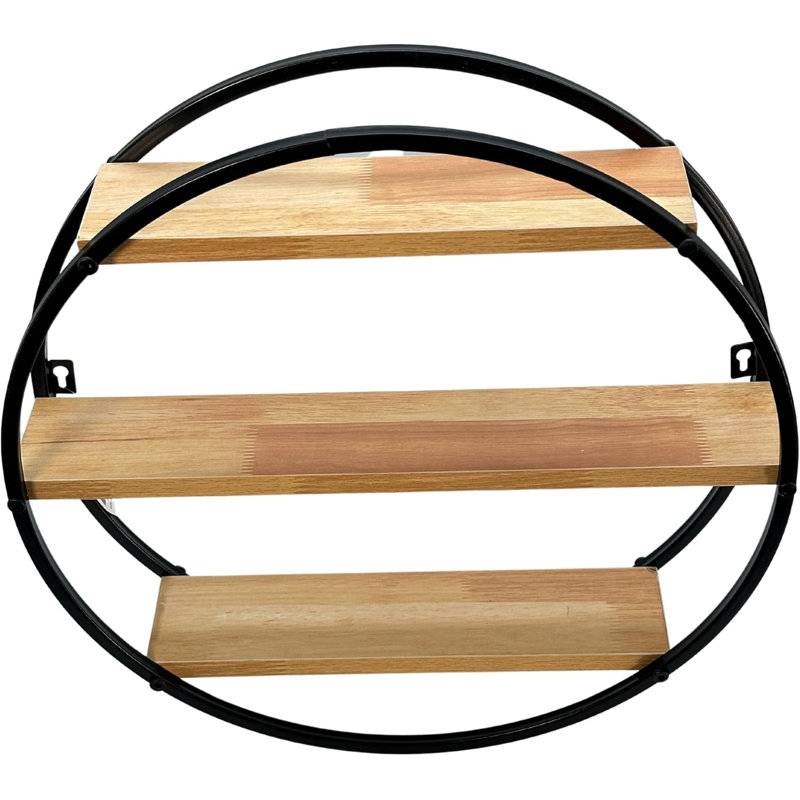 Étagère murale flottante à 3 niveaux avec design sphérique unique - Rangement suspendu léger pour la décoration intérieure