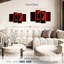 Red Glow Buddha Silhouette-108745387