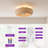 20" Boho Coastal Woven Rattan Flush Mount Ceiling Fan with Light and Remote-604223064