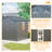 6x6 Ft Durable Outdoor Storage Shed Metal Garden Tool Shed With Lockable Doors, Windows & Frame Floor For Backyard Garden Patio Furniture Lawn