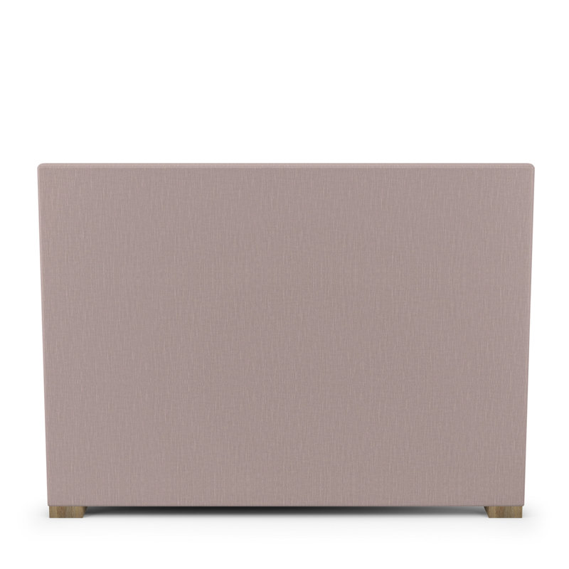 Sloan Upholstered Bed, Queen, Box Weave Linen Blush, Weathered