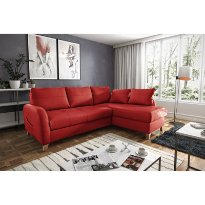 Roger Leather Corner Sofa