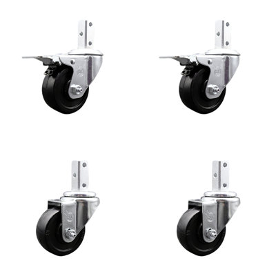 Soft Swivel Square Stem Caster