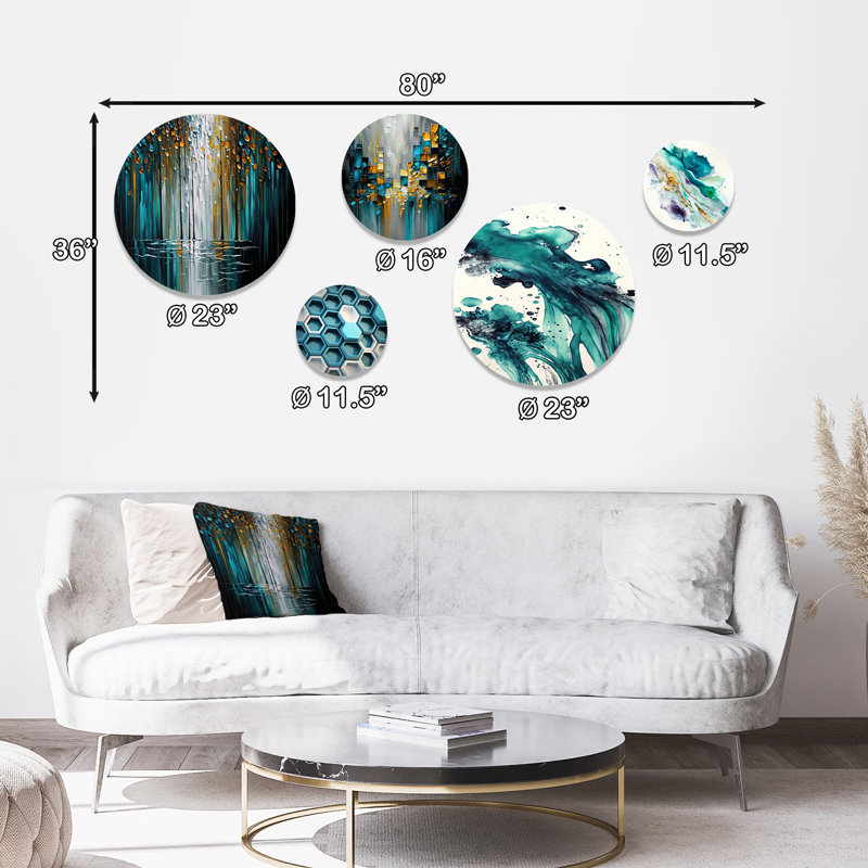 Abstract Nature Trees Painting I - Abstract Metal Wall Décor