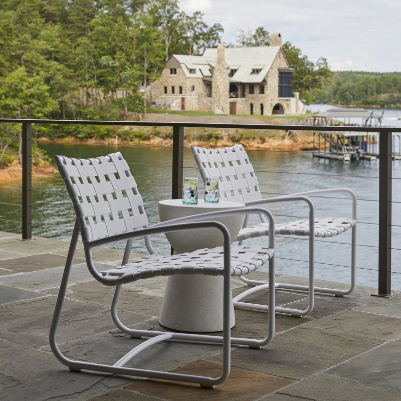 Catalina Patio Chair, Chalk/White