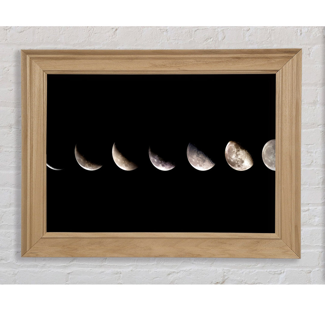 Moon Sequence - Bilderrahmen Kunstdrucke