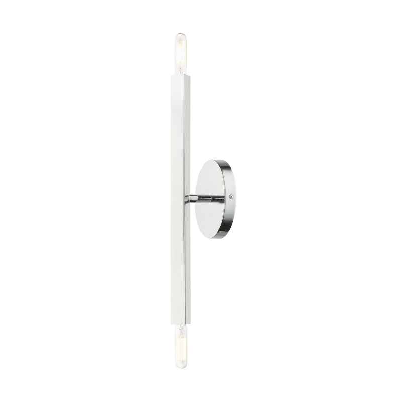 Armed Sconce, Polished Chrome