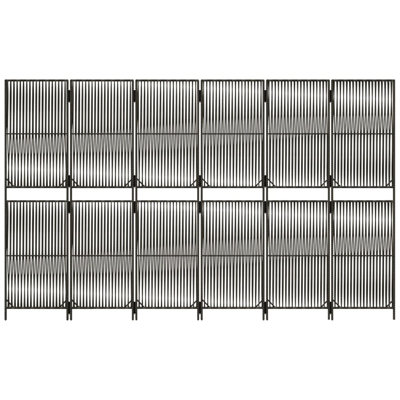 Room Divider 6 Panels  Poly Rattan by Arlmont & Co.