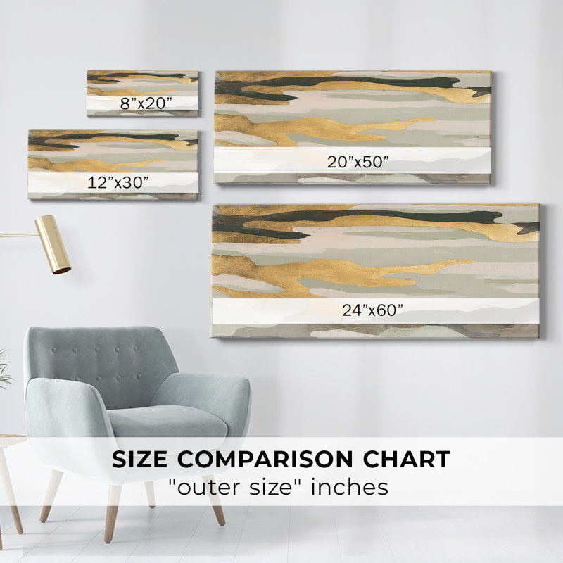 Golden Valley Sands II sur toile, H 24 po x l 60 po x P 1,5 po
