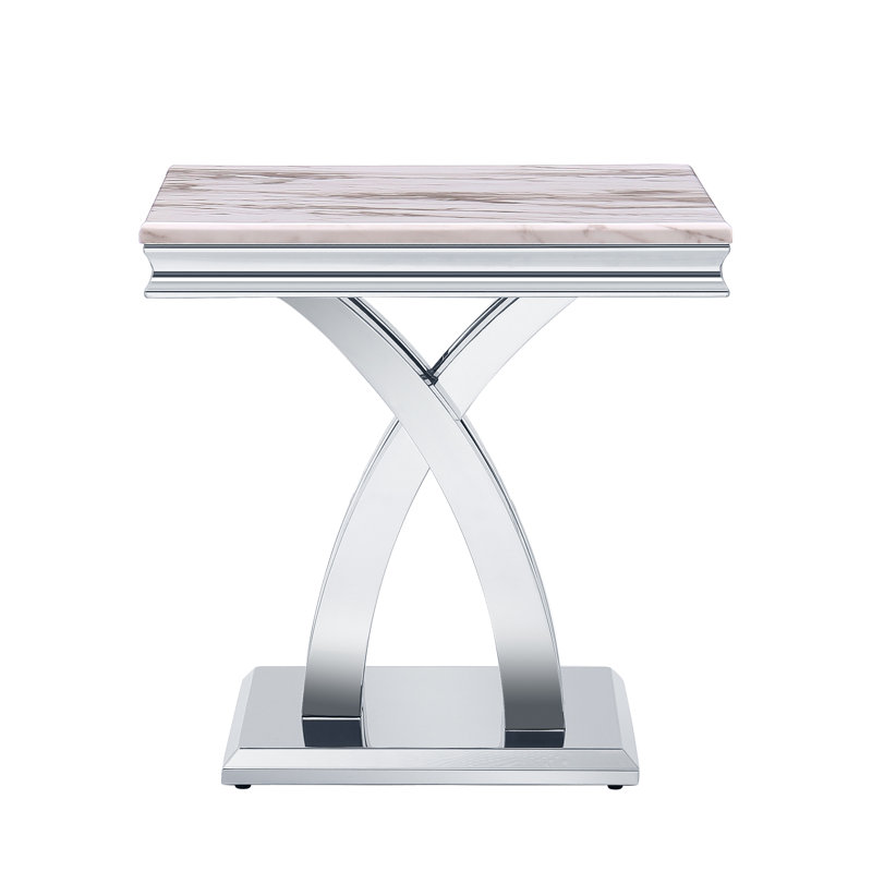 Preglo Solid Wood Top End Table